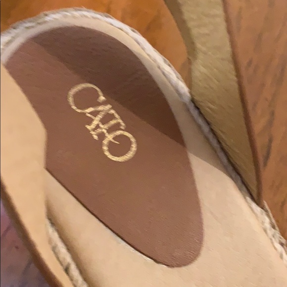 Pink & Creme Cato size 7 Wedges - Picture 6 of 8